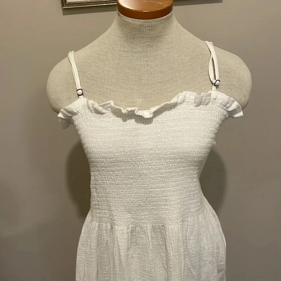NWT!! Faherty - Dream Cotton Gauze Lakeview Dress - White - Size Medium - Picture 6 of 12